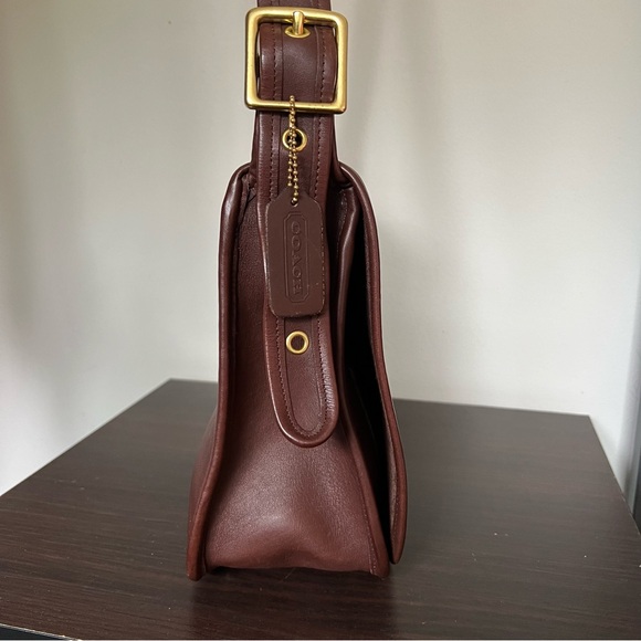 Vintage coach stewardess bag 9525 mahogany made in Costa Rica - Picture 4 of 12